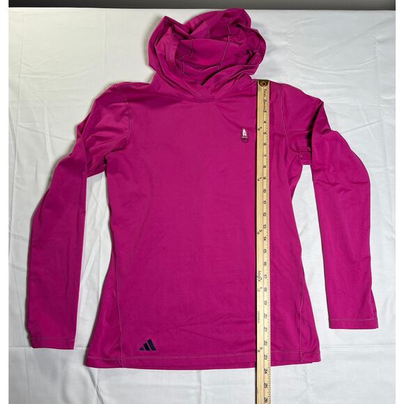 Adidas Women's Hooded Pullover, Magenta, Size Large, Excellent Condition - Picture 5 of 6